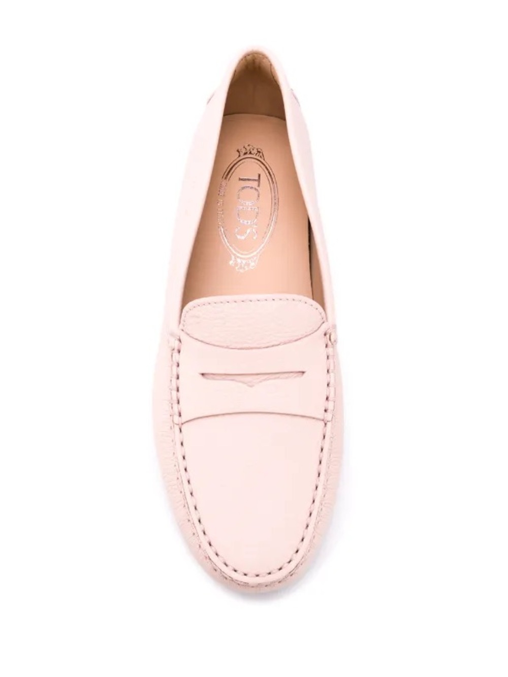 Tod's Gommini driving shoes- light Pink Leather Loafers - Picture 2 of 11